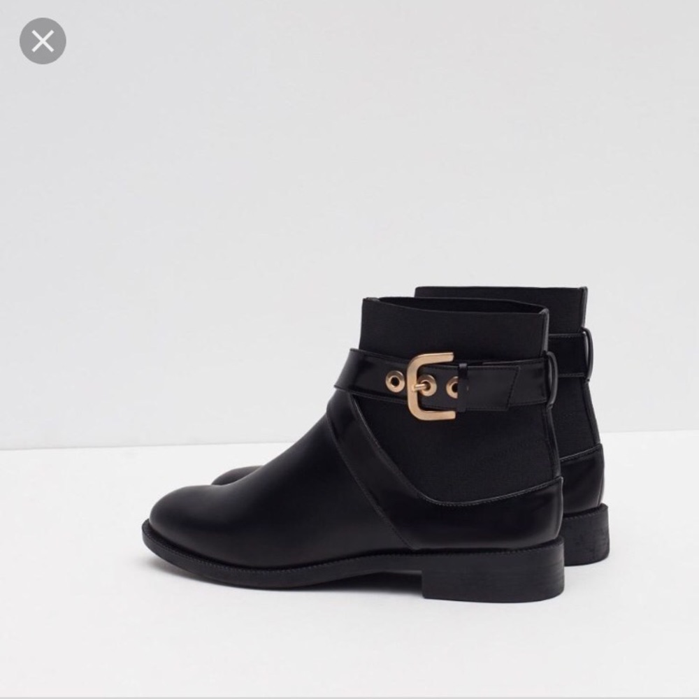 Zara Leather Booties